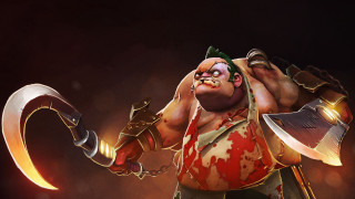 Cartoon character axe bloody face - sick free wallpaper