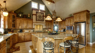 Kitchen island stove refrigerator basket - rembrandt free wallpaper