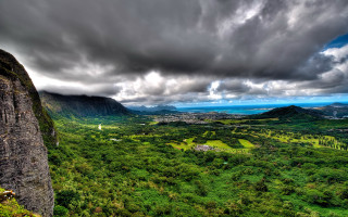 Valley mountains views nature sunset - a high point of view free wallpaper
