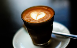 Coffee heart plate spoon moon - a spoon and spoon rest free wallpaper