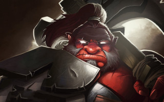 Bearded old man armor axe - brom free wallpaper