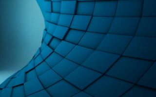 Blue abstract curved center white - cinema 4 d free wallpaper