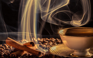 Coffee smoke cinnamon beans foodphotography - a cup of coffee free wallpaper for desktop