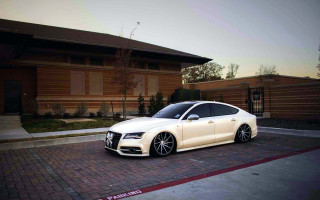 White car brick driveway house - anthony s waters free wallpaper for desktop