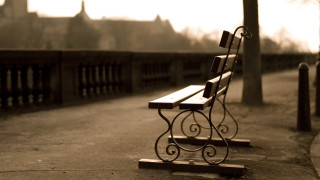 Bench streetlight clocktower scenery art - a clock tower free wallpaper