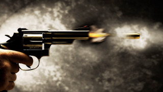 Gun firing explosion smoke muzzle - flying free wallpaper
