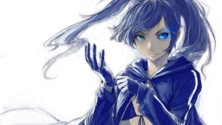 Woman blue eyes hoodie bikini - a drawing of a woman free wallpaper