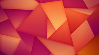 Colorful abstract red orange geometric - surreal free wallpaper