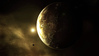 Planet star aurora moon galaxy - planet free wallpaper