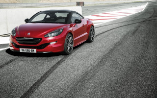 Red sports car race track 57 - viennese actionism free wallpaper