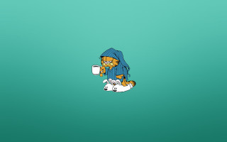 Cat toilet coffee towel digital - a toilet free wallpaper