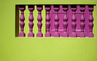Purple window yellow wall green - albert irvin free wallpaper