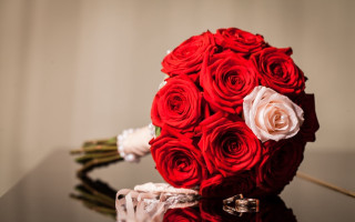 Red roses bouquet ring flower - red rose free wallpaper