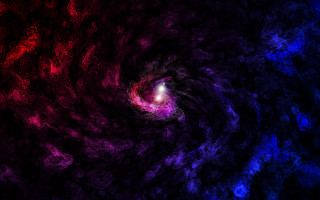Blackhole glowing light red blue - a white light free wallpaper