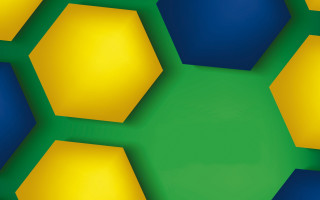 Green yellow hexagons international typographic - buckminster fuller free wallpaper