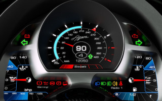 Car dashboard speedometer gauges clock 2 - a speedometer free wallpaper