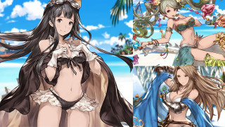 Woman bikini sword beach summer - chizuko yoshida free wallpaper