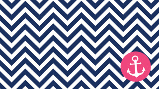 Blue white chevron anchor pink - color scheme free wallpaper