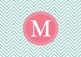 Pink blue monogrammed wallpaper chevron - cassius marcellus coolidge free wallpaper