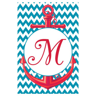Red anchor monogram m cooper - a picture free wallpaper