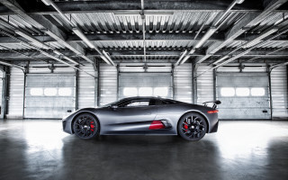 Silver sports car garage windows 2 - bold free wallpaper