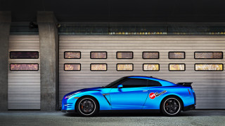 Blue sports car garage door - behance hd free wallpaper