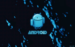 Blue logo go dark background - a blue logo free wallpaper