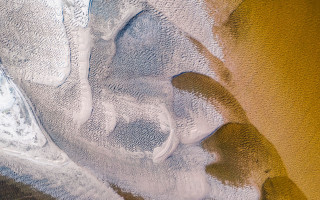 Birdseye beach ocean abstract mandelbrot - lyrical abstraction free wallpaper