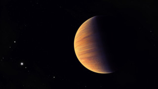 Planet water stars space aurora - a few star free wallpaper