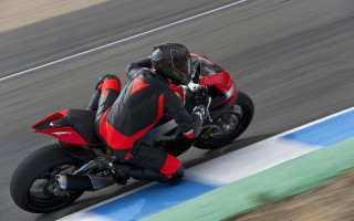 Motorcycle rider panfuturism puzzle promo - a motorcycle free wallpaper
