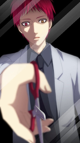 Man red hair scissors serious - a serious look free wallpaper