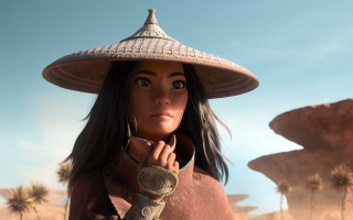 Woman hat brown jacket desert - a woman in a hat free wallpaper