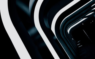 Black white hallway clock modular - the wall and a clock free wallpaper