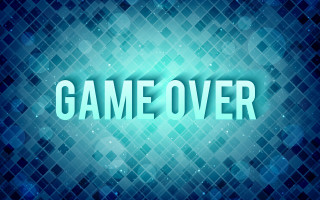 Blue game over honeycomb night - vector curve free wallpaper