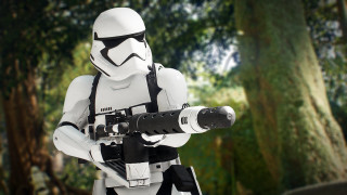 Stormtrooper forest 8k photorealistic depth - edward george handel lucas free wallpaper