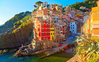 City ocean cliff bridge buildings - building free wallpaper for desktop