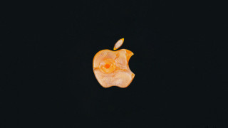 Dark apple hyperrealism fruit rendering - an apple free wallpaper