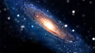 Large colorful galaxy stars horizon - el greco free wallpaper