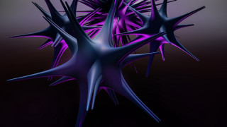 Purple abstract spikes gradient background - c4d free wallpaper