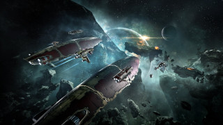 Space ships stars planets 1980s - a space free wallpaper