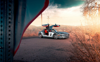 Car surfboard tiltshift cinematic outdoors - a surfboard free wallpaper