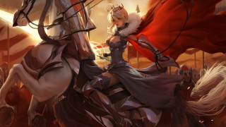 Artoria pendragon horse riding armor 2 - the back of a horse next free wallpaper