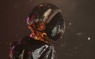 Space suit helmet goggles planet - a helmet and goggles free wallpaper