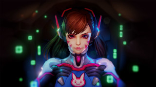 Futuristic woman armor headphones greenblue - headphone free wallpaper