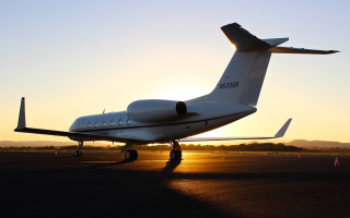 Small plane runway sunset luxury - sunset free wallpaper