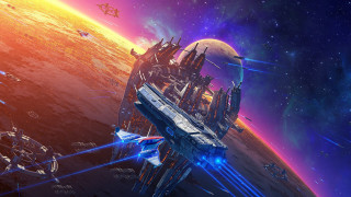 Space station planet starship space - a sci free wallpaper