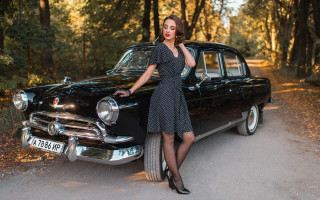 Woman dress car woods cigarette - a woman in a dress free wallpaper