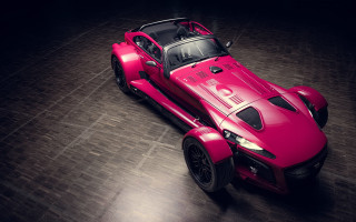 Pink sports car wooden floor - a wooden floor free wallpaper