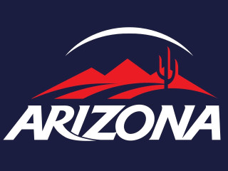 Arizona logo darkblue cactus redmountain - blue background free wallpaper