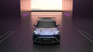 Futuristic car dimly lit room 2 - a purple light free wallpaper